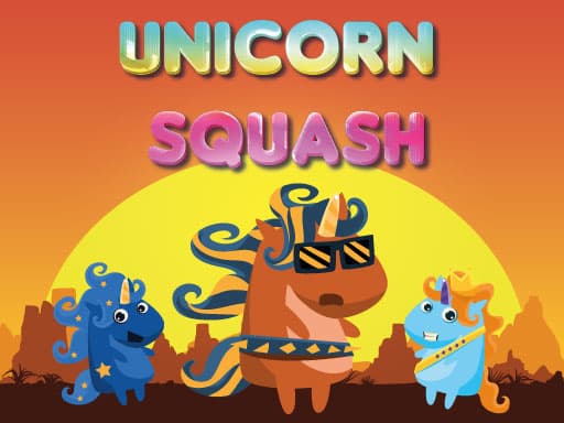 Colorful Unicorn Squash: Match 3 Puzzle
